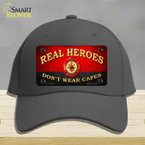 Real Heroes Red Novelty License Plate Hat Cotton / Charcoal