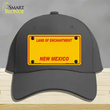 New Mexico Yellow Novelty License Plate Hat Cotton / Charcoal