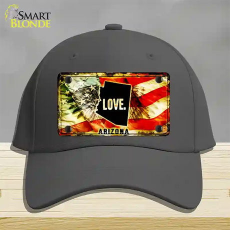 Arizona Love Novelty License Plate Hat Cotton / Charcoal