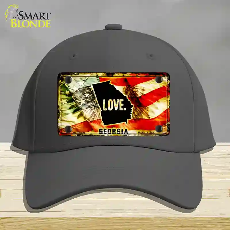 Georgia Love Novelty License Plate Hat Cotton / Charcoal