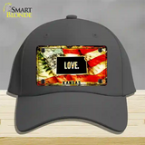 Kansas Love Novelty License Plate Hat Cotton / Charcoal