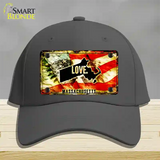 Massachusetts Love Novelty License Plate Hat Cotton / Charcoal