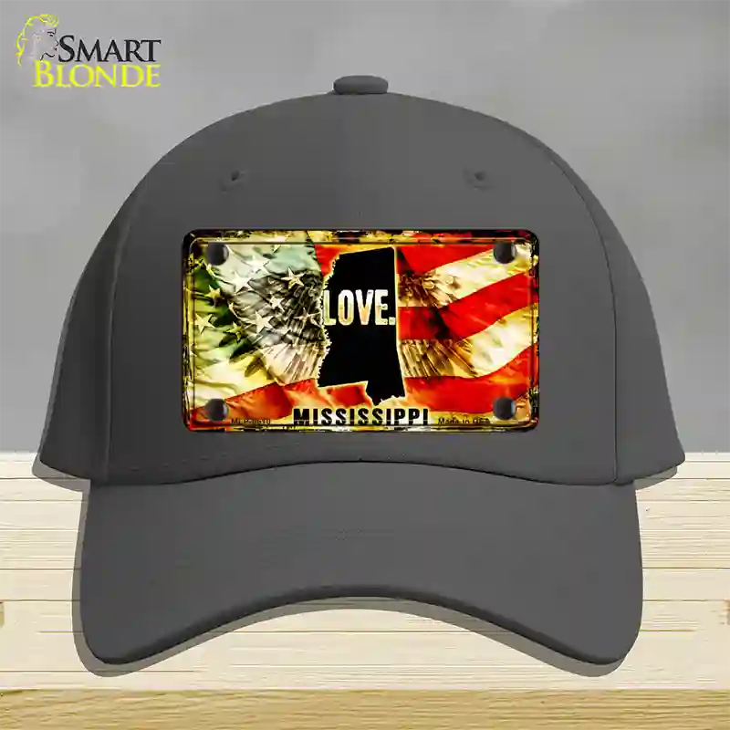 Mississippi Love Novelty License Plate Hat Cotton / Charcoal