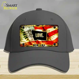 Montana Love Novelty License Plate Hat Cotton / Charcoal