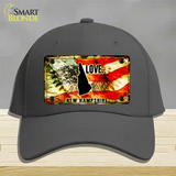 New Hampshire Love Novelty License Plate Hat Cotton / Charcoal