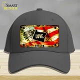 Oregon Love Novelty License Plate Hat Cotton / Charcoal