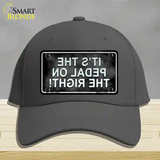 Pedal On The Right Novelty License Plate Hat Cotton / Charcoal