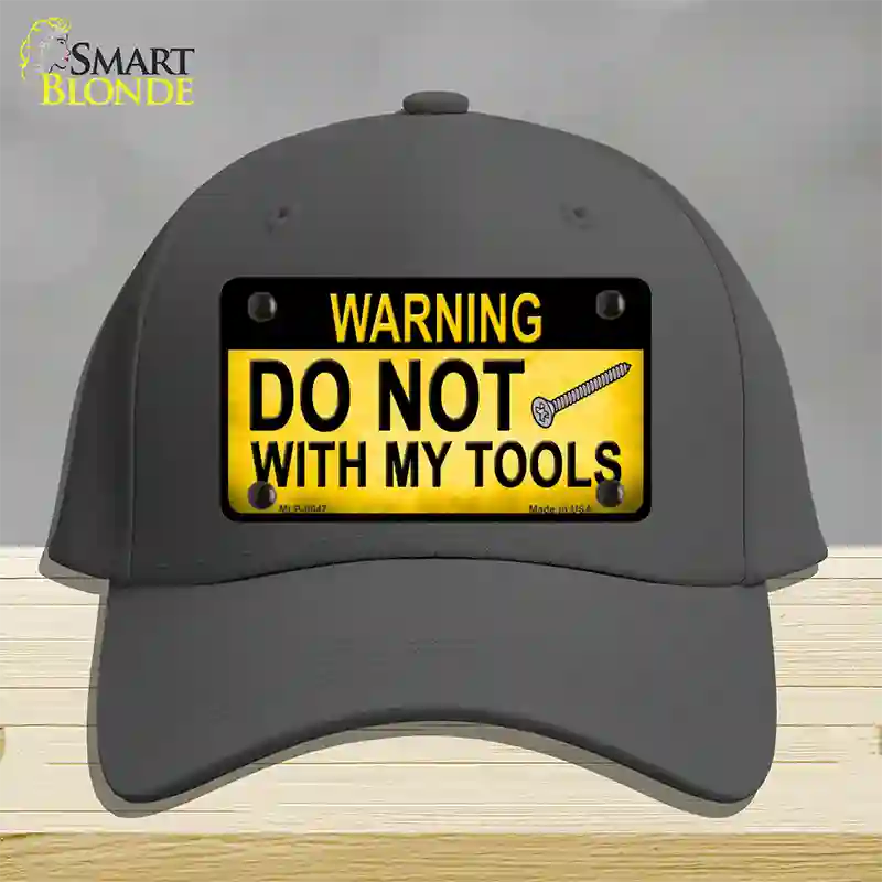 Do Not Screw Novelty License Plate Hat Cotton / Charcoal