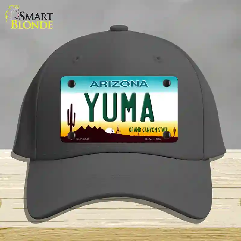 Yuma Arizona Novelty License Plate Hat Cotton / Charcoal