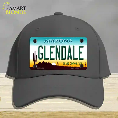 Glendale Arizona Novelty License Plate Hat Cotton / Charcoal