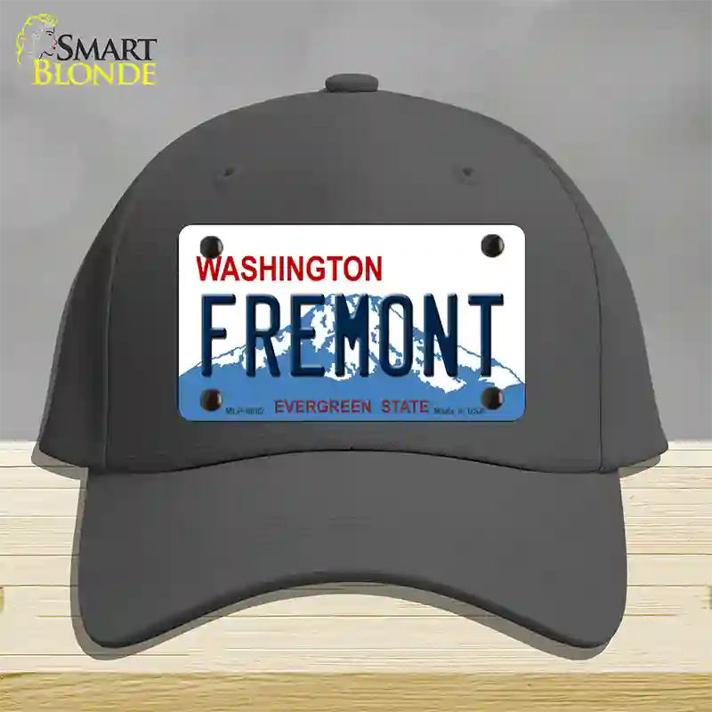 Fremont Washington Novelty License Plate Hat Cotton / Charcoal