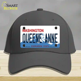 Queene Anne Washington Novelty License Plate Hat Cotton / Charcoal