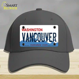 Vancouver Washington Novelty License Plate Hat Cotton / Charcoal