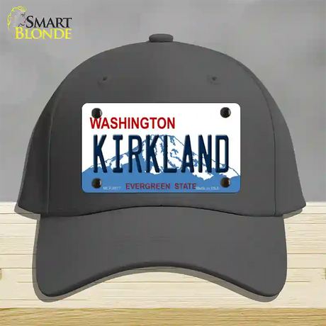 Kirkland Washington Novelty License Plate Hat Cotton / Charcoal