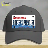 Boaters Paradise Washington Novelty License Plate Hat Cotton / Charcoal