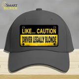 Driver Legally Blonde Novelty License Plate Hat Cotton / Charcoal