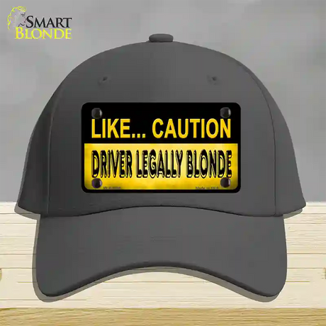 Driver Legally Blonde Novelty License Plate Hat Cotton / Charcoal