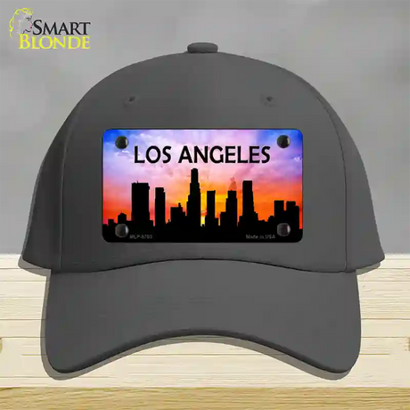 Los Angeles Silhouette Novelty License Plate Hat Cotton / Charcoal