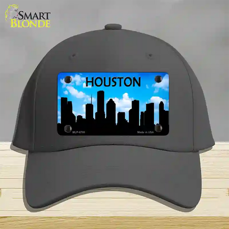 Houston Silhouette Novelty License Plate Hat Cotton / Charcoal