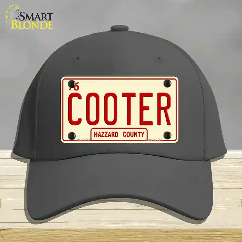 Cooter Novelty License Plate Hat Cotton / Charcoal