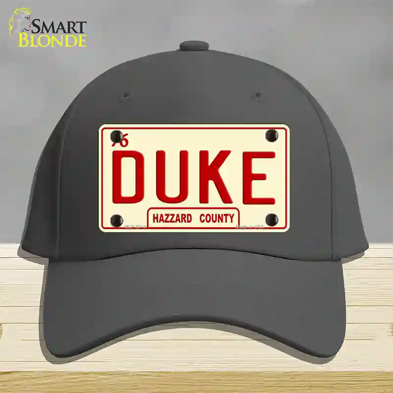 Duke Novelty License Plate Hat Cotton / Charcoal