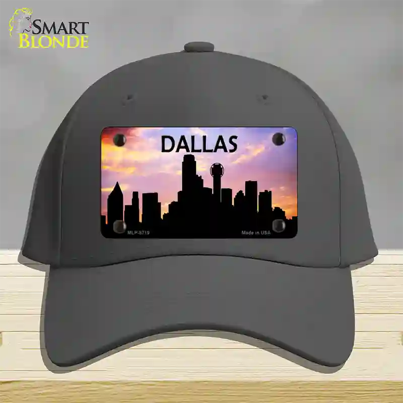 Dallas Silhouette Novelty License Plate Hat Cotton / Charcoal