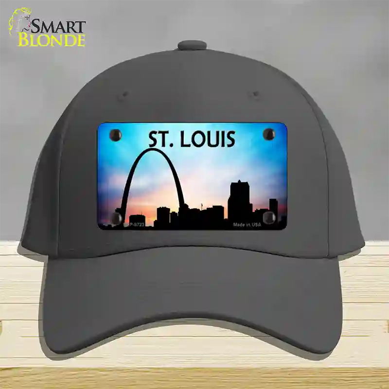 St Louis Silhouette Novelty License Plate Hat Cotton / Charcoal