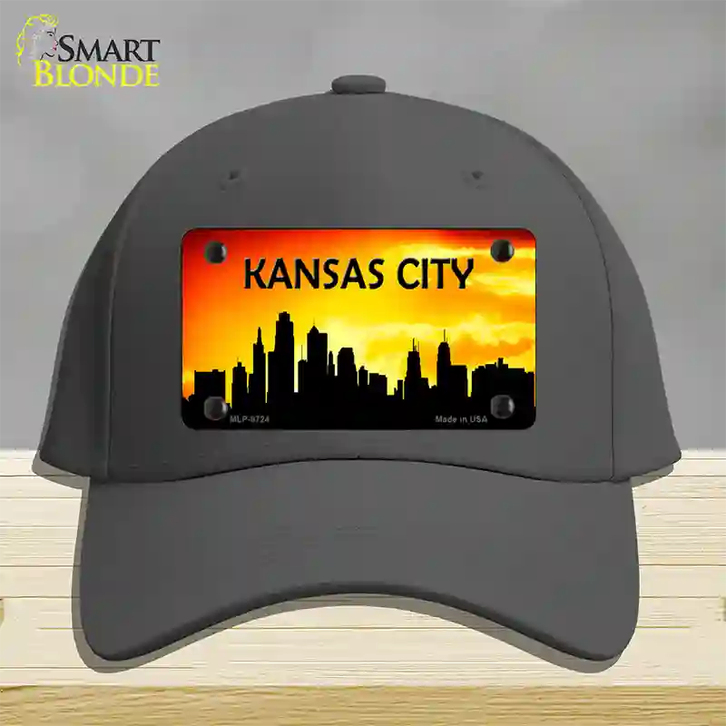 Kansas City Silhouette Novelty License Plate Hat Cotton / Charcoal