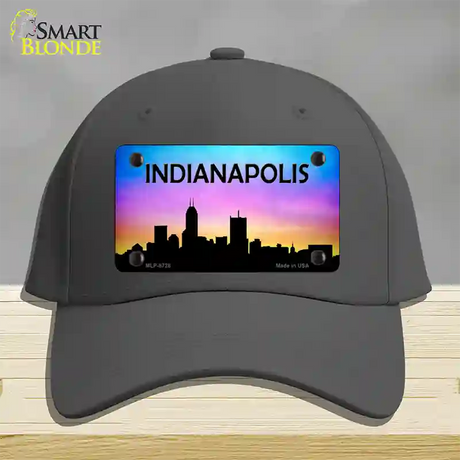 Indianapolis Silhouette Novelty License Plate Hat Cotton / Charcoal