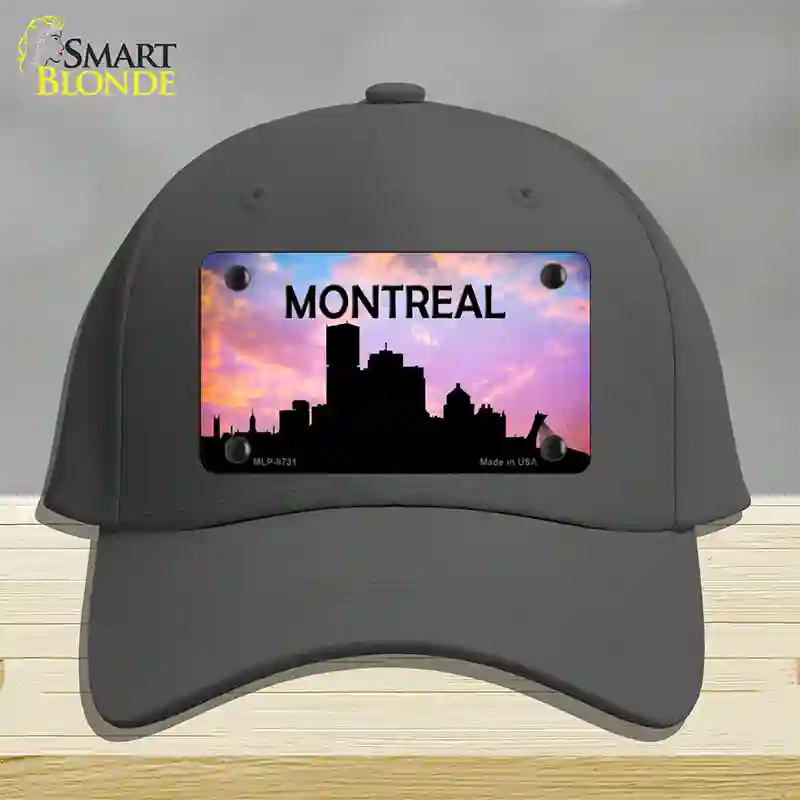 Montreal Silhouette Novelty License Plate Hat Cotton / Charcoal