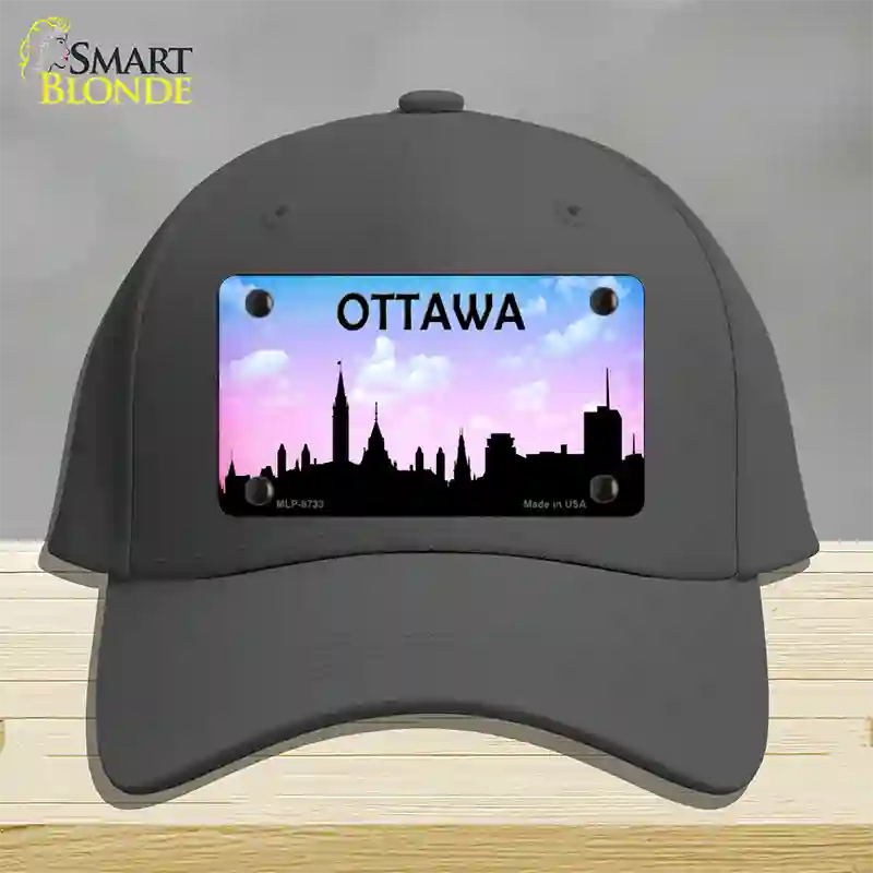 Ottawa Silhouette Novelty License Plate Hat Cotton / Charcoal