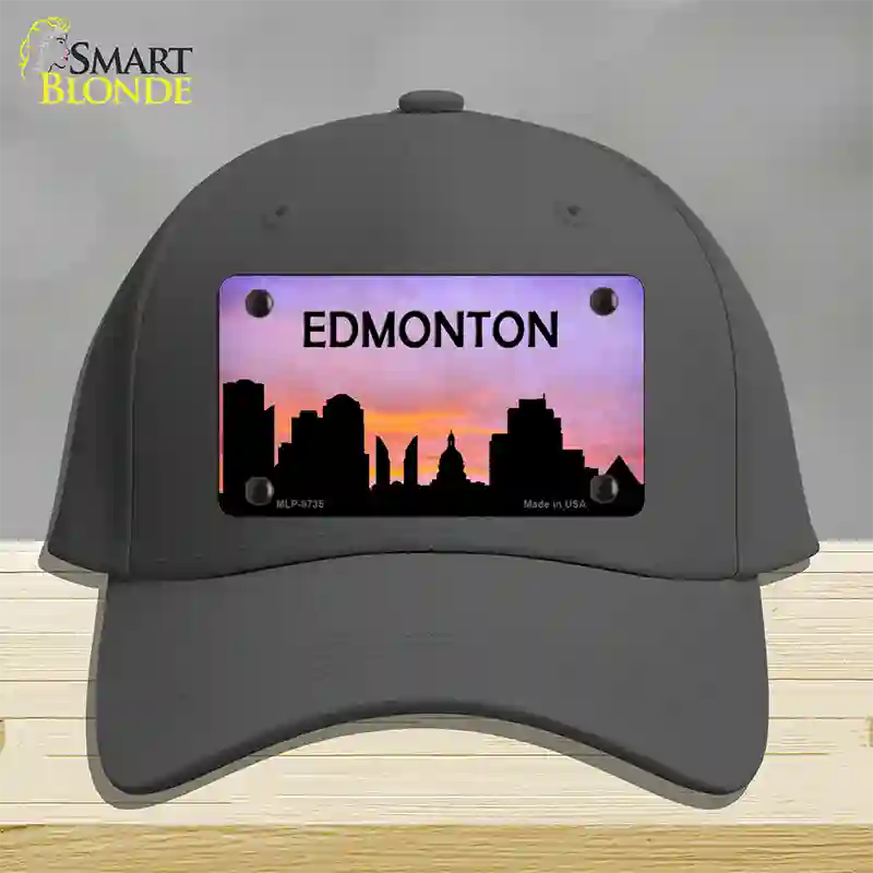 Edmonton Silhouette Novelty License Plate Hat Cotton / Charcoal