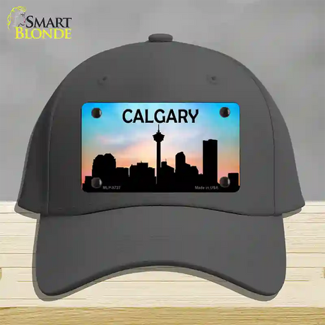 Calgary Silhouette Novelty License Plate Hat Cotton / Charcoal