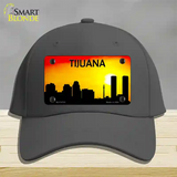 Tijuana Silhouette Novelty License Plate Hat Cotton / Charcoal