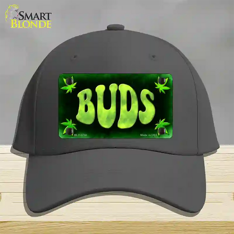 Buds Novelty License Plate Hat Cotton / Charcoal