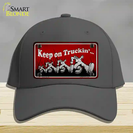 Keep On Trucking Novelty License Plate Hat Cotton / Charcoal