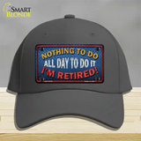 Nothing To Do Novelty License Plate Hat Cotton / Charcoal