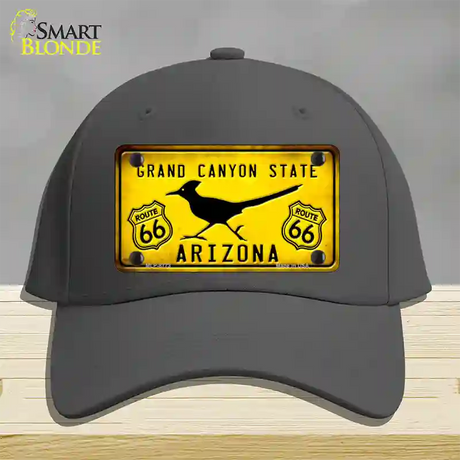 Arizona Grand Canyon With Route 66 Novelty License Plate Hat Cotton / Charcoal