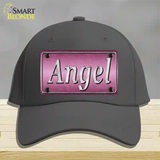 Angel Pink Novelty License Plate Hat Cotton / Charcoal