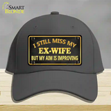 Ex Wife Novelty License Plate Hat Cotton / Charcoal