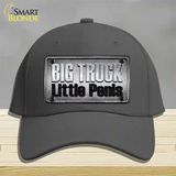 Big Truck Little Penis Novelty License Plate Hat Cotton / Charcoal