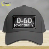 0 To 60 Novelty License Plate Hat Cotton / Charcoal