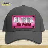 Big Truck No Penis Novelty License Plate Hat Cotton / Charcoal