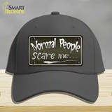 Normal People Novelty License Plate Hat Cotton / Charcoal