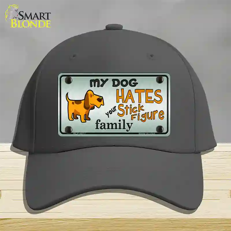 My Dog Hates Novelty License Plate Hat Cotton / Charcoal