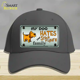 My Dog Hates Novelty License Plate Hat Cotton / Charcoal