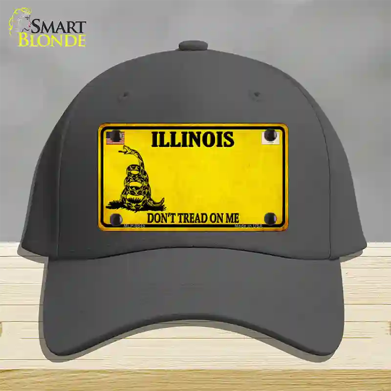 Illinois Dont Tread On Me Novelty License Plate Hat Cotton / Charcoal