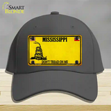 Mississippi Dont Tread On Me Novelty License Plate Hat Cotton / Charcoal