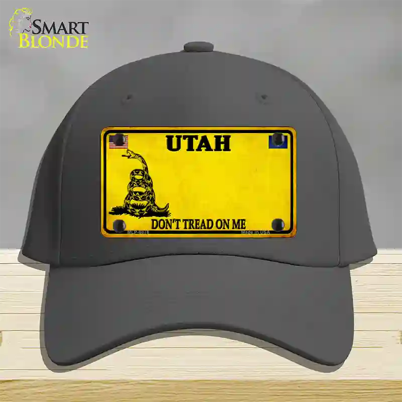 Utah Dont Tread On Me Novelty License Plate Hat Cotton / Charcoal