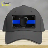 Arkansas Thin Blue Line Novelty License Plate Hat Cotton / Charcoal